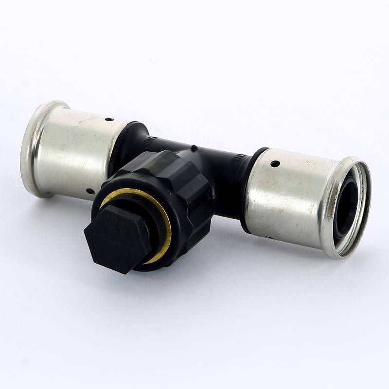 Тройник пресс с внутренней резьбой Henco PVDF 20х3/4х20 мм 13PK-200520