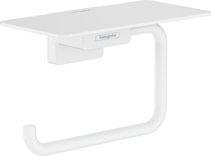 Держатель для туалетной бумаги с полкой Hansgrohe AddStoris Matt White 41772700