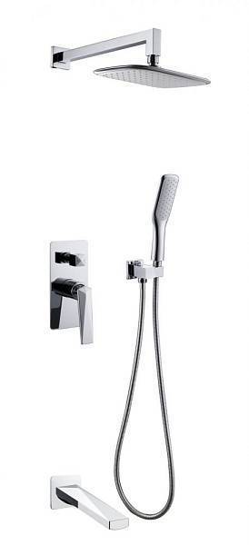 Душевой комплект встраиваемый Boheme Venturo хром 374-2