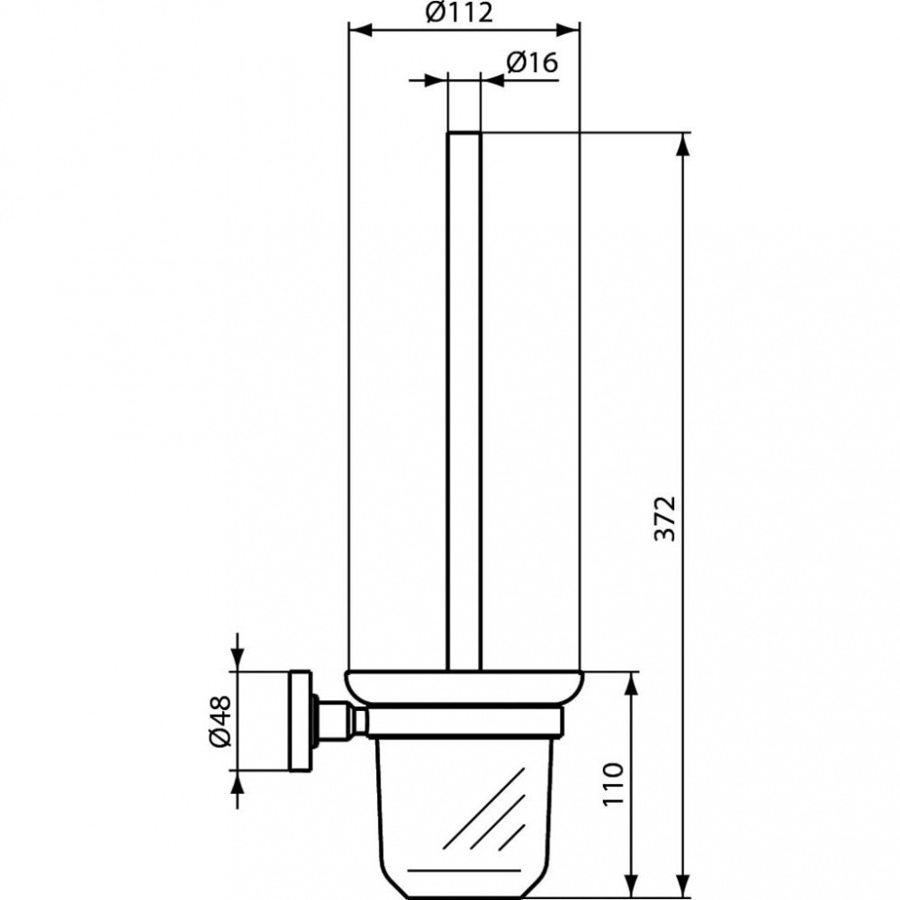 Набор аксессуаров Ideal Standard IOM матовый черный A9246XG
