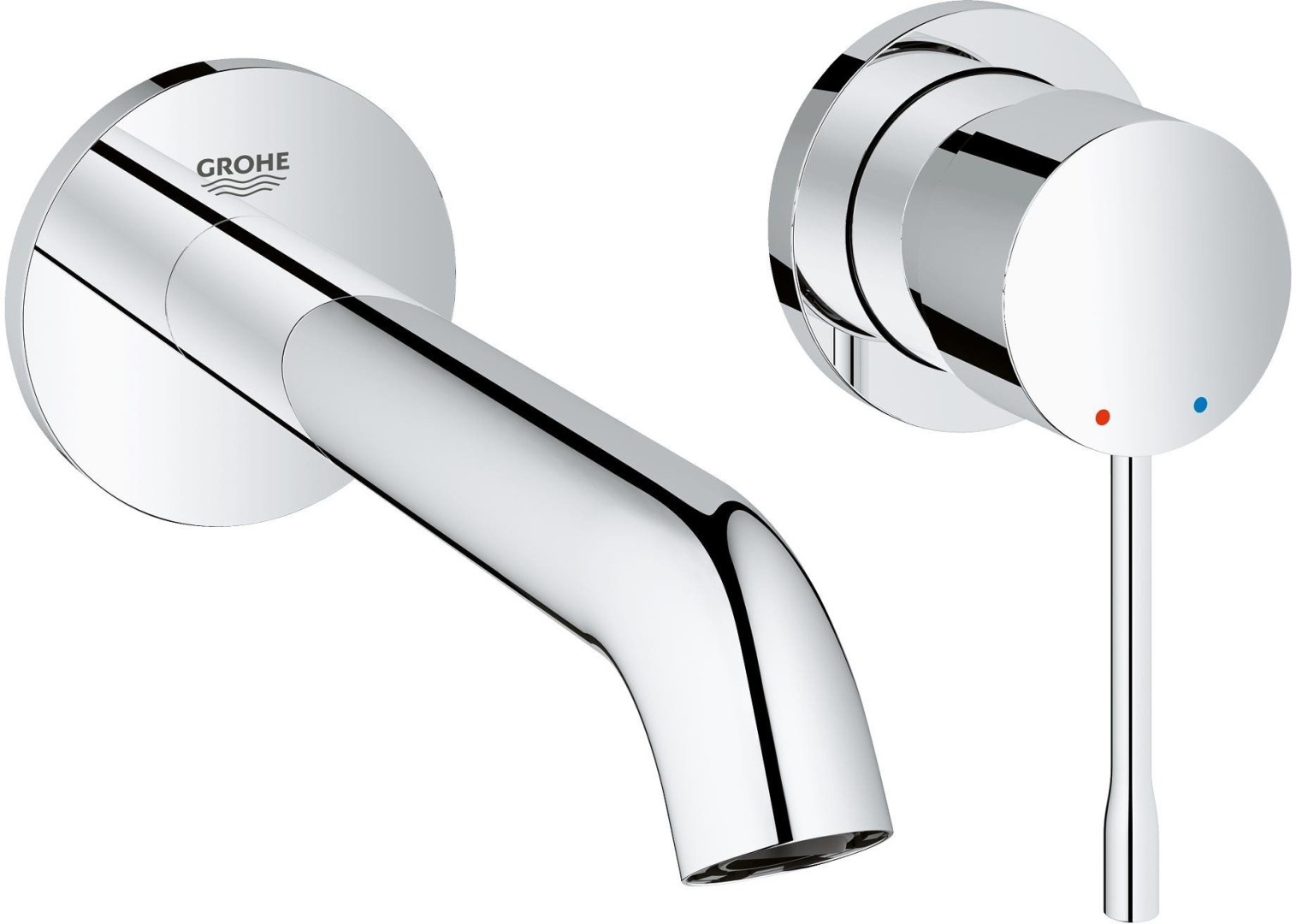 Смеситель для раковины настенный GROHE Essence M-Size на 2 отверстия хром 19408001