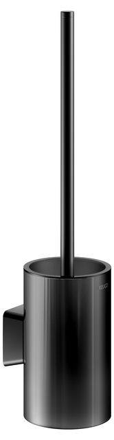 Туалетный гарнитур KEUCO AVENO с хрустальной колбой и ершом черный матовый 14664379000