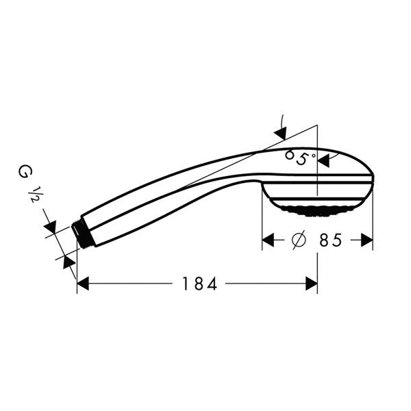 Ручной душ Hansgrohe Crometta 85 1jet хром 28561000