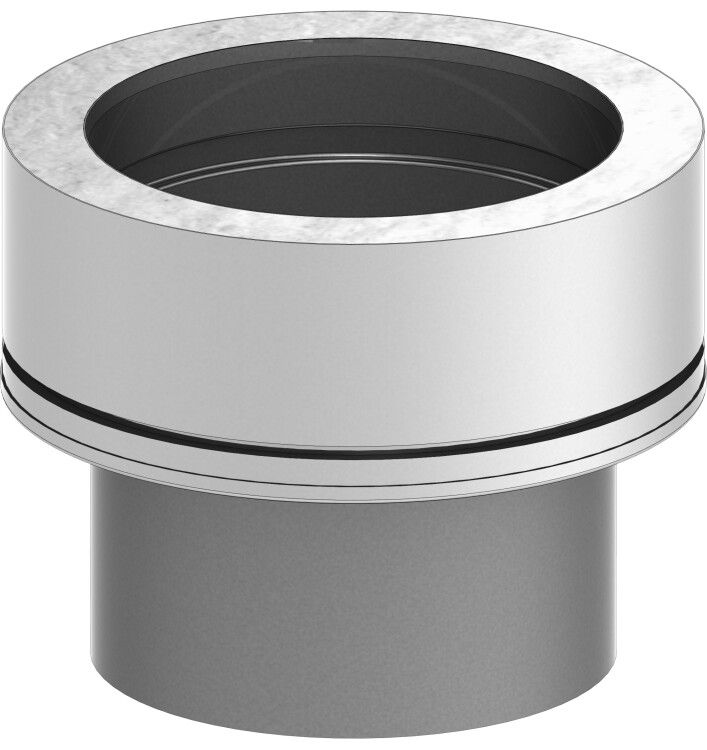 Переход с одностенной на двустенную систему Jeremias DW-eco 180/200 мм EDW37180200