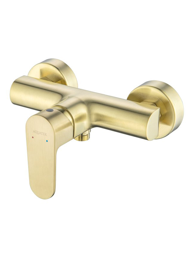 Смеситель для душа Aquanet Oberon шлифованное золото AQ1260BG