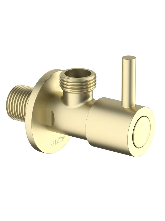 Угловой переходник Aquanet шлифованное золото AQ2451BG