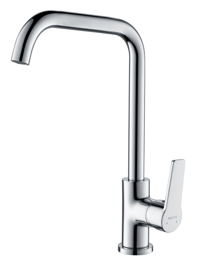 Смеситель для кухни Aquanet Лугано с квадратным изливом хром AQ1781CR