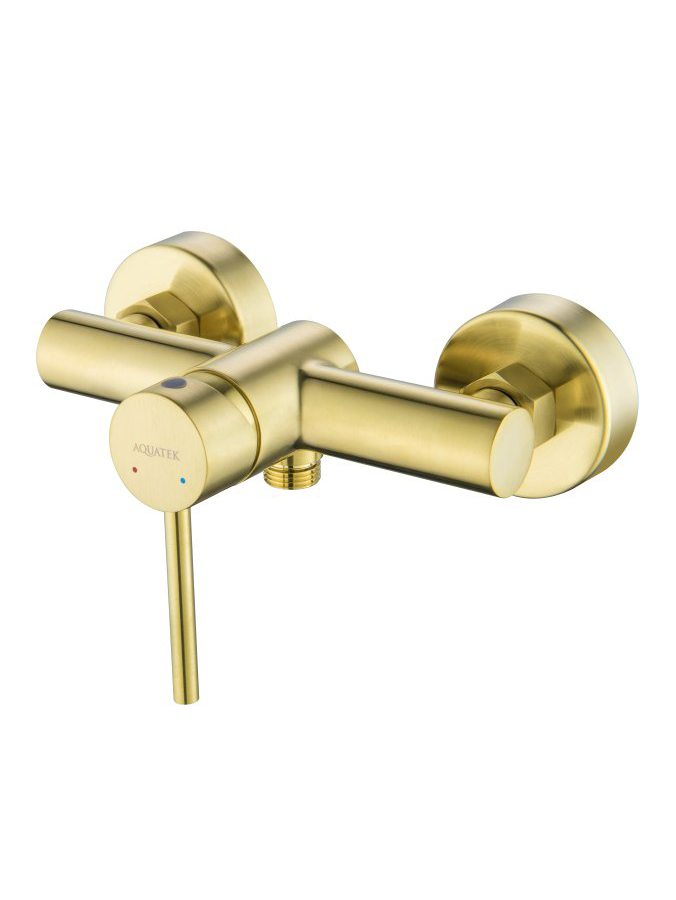 Смеситель для душа Aquanet Европа шлифованное золото AQ1360BG