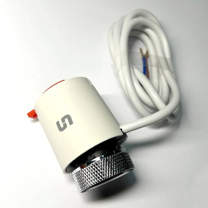 Привод термоэлектрический Stout NC нормально закрытый 230 В белый кабель 1 м STE-0001-000001