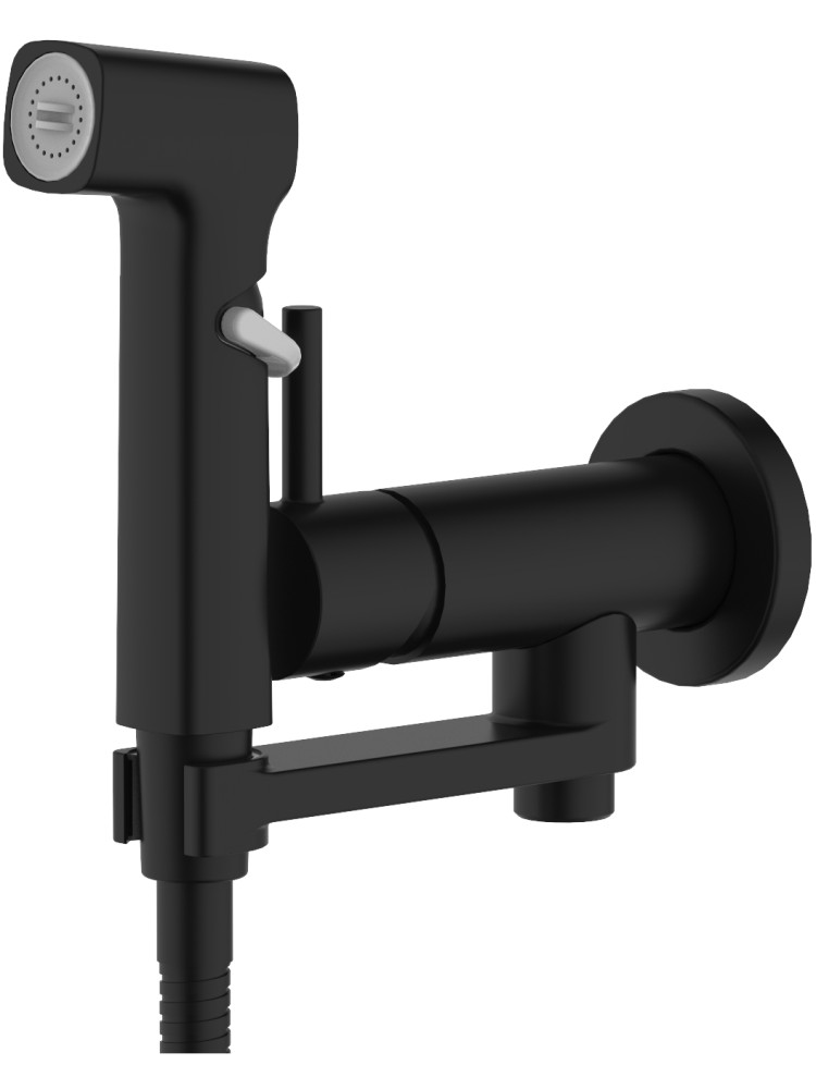 Комплект для гигиенического душа Aquanet Ника встроенный матовый черный AQ1819MB