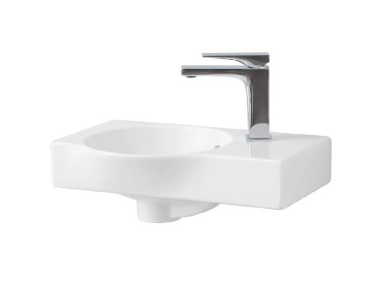 Раковина Artceram Union 430х267х140 мм 1 отверстие белый глянцевый LML001 01 00