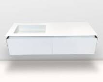 Комплект мебели RiFRA K-Fly: тумба, столешница с интегрированной раковиной белый 140352003SXG031R01GolaM0318121401vascanonfori