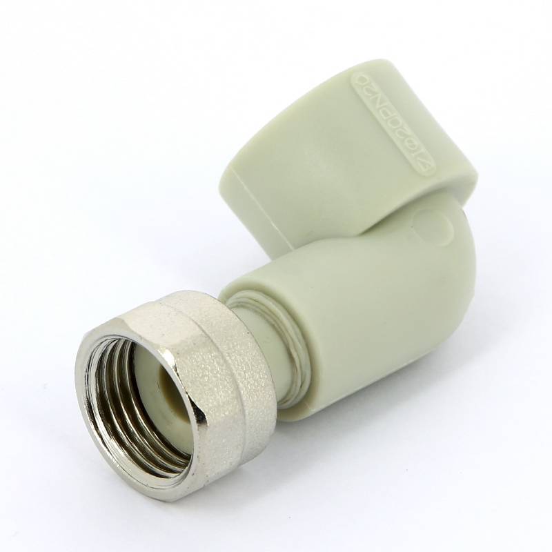 Угольник PP-R FV-Plast с накидной гайкой 20х1/2 227020