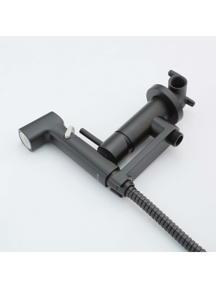 Комплект для гигиенического душа Aquanet Ника встроенный матовый черный AQ1819MB