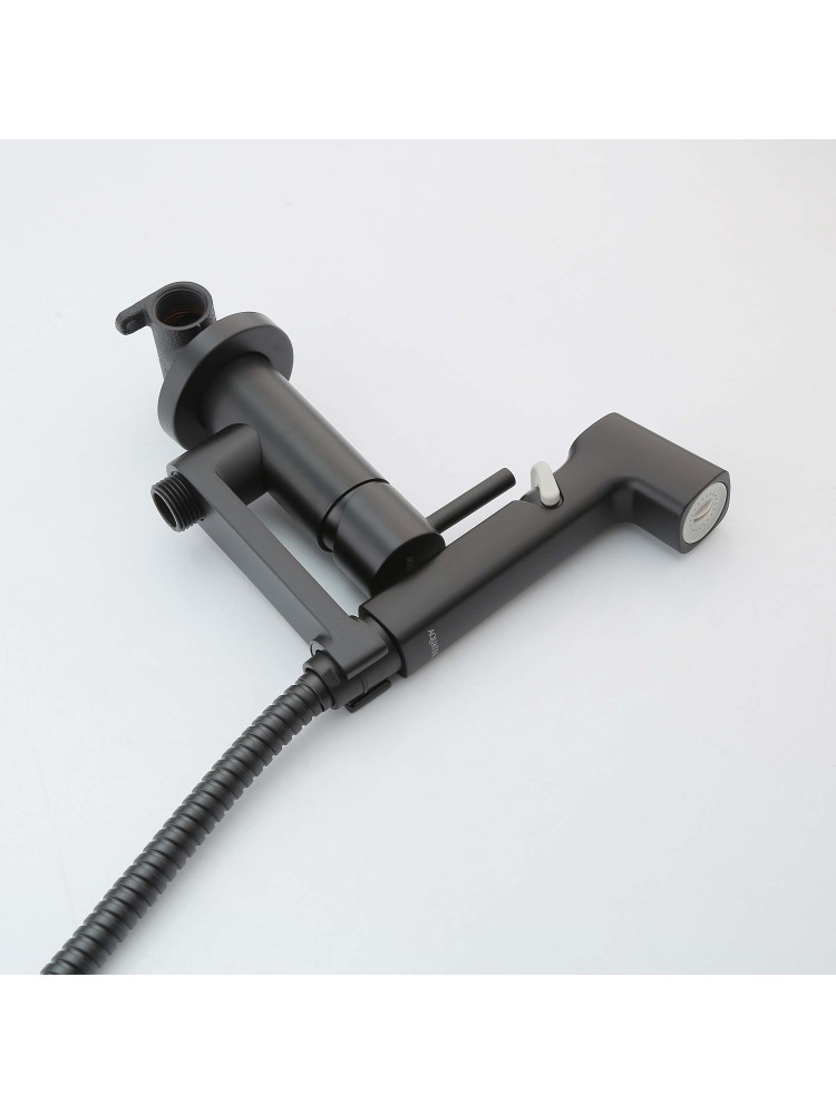 Комплект для гигиенического душа Aquanet Ника встроенный матовый черный AQ1819MB