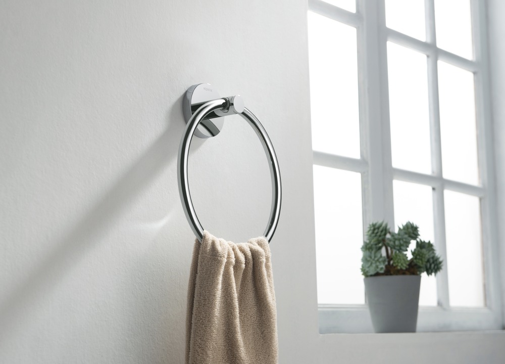 Полотенцедержатель кольцо Aquanet Европа хром AQ4112CR