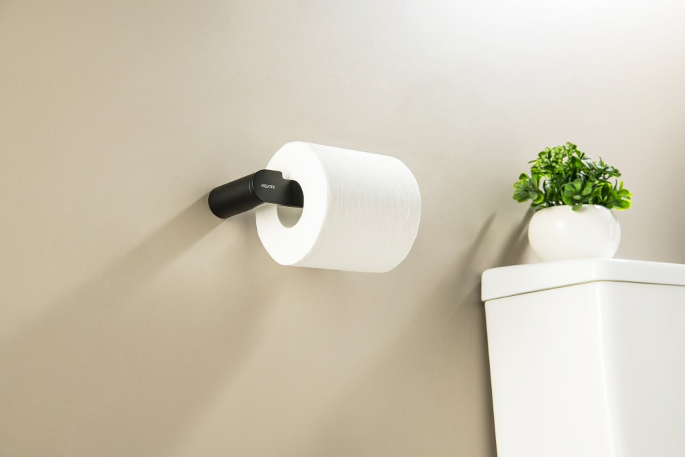 Держатель для туалетной бумаги Aquatek Лира матовый черный AQ4408MB