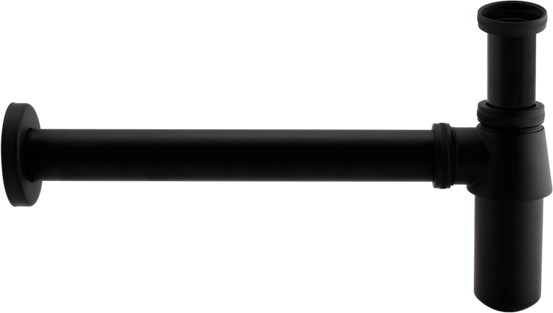 Сифон для раковины Aquatek матовый черный AQ6011MB