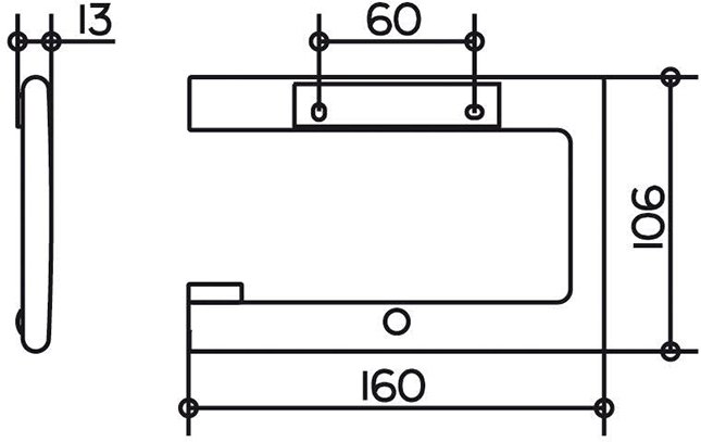 Держатель туалетной бумаги KEUCO EDITION 400 хром 11562010000