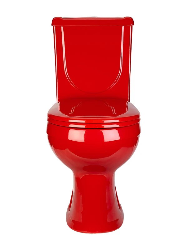 Унитаз-компакт Santeri Ирида Стандарт красный горизонтальный выпуск 40360110402