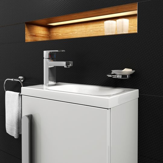 Смеситель для умывальника RAVAK Chrome CR 012.00 без донного клапана X070041