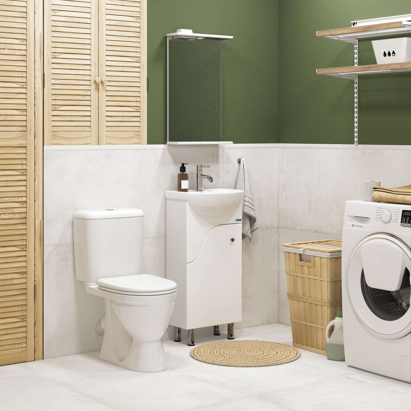 Тумба напольная Santek Манго 02 390х720х211 мм MNGSACW400110F1