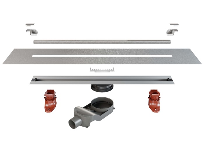 Трап для душа линейный Hüppe Illusion 100 см серебро матовое 47H0033000000005