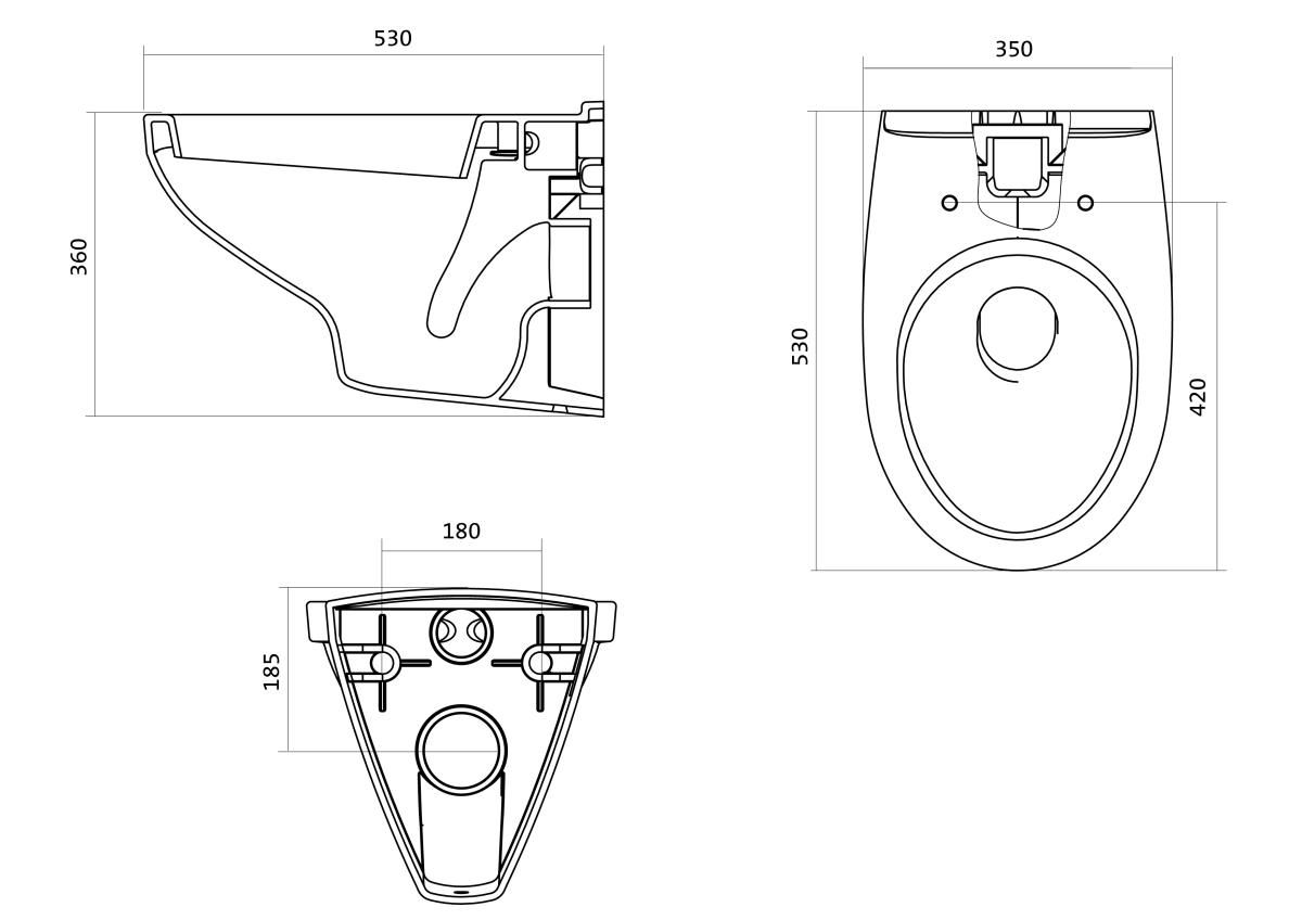 Комплект инсталляция с подвесным унитазом Santek Бореаль Пэк сиденье микролифт белая кнопка 1.WH30.2.464