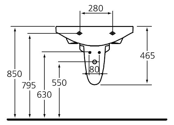 Полупьедестал для раковины Ideal Standard Motion W310401