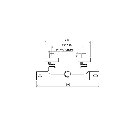 Душевая стойка с термостатическим смесителем и ручным душем RAVAK Termo 300 TE 093.00/150 X070099