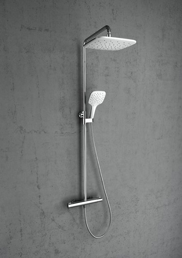 Душевая стойка с термостатическим смесителем и ручным душем RAVAK Termo 300 TE 093.00/150 X070099