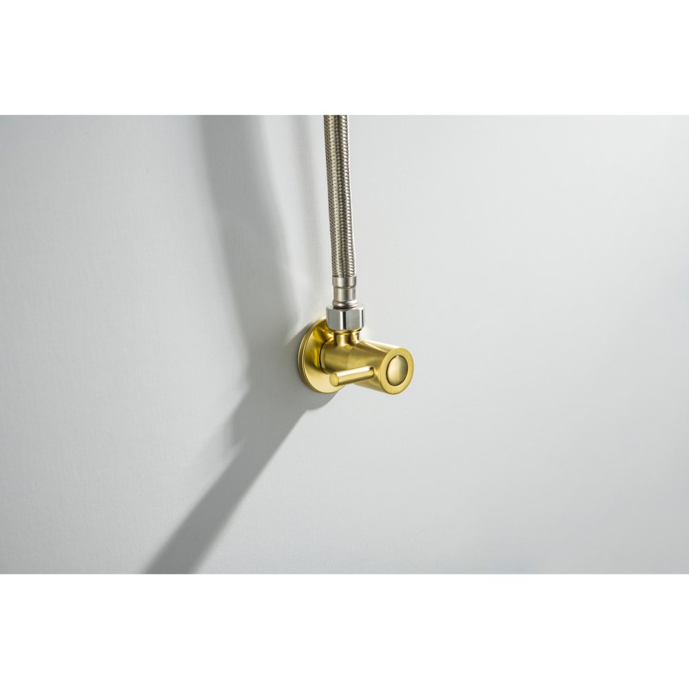 Угловой переходник Aquanet шлифованное золото AQ2451BG