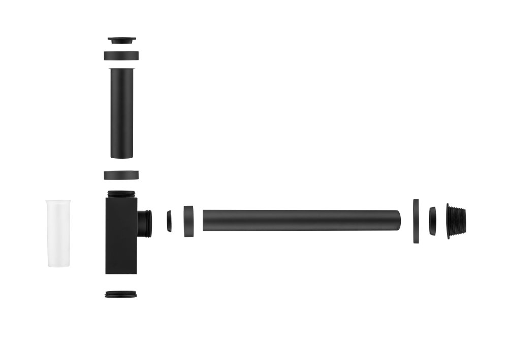 Сифон для раковины Aquatek матовый черный AQ6013MB