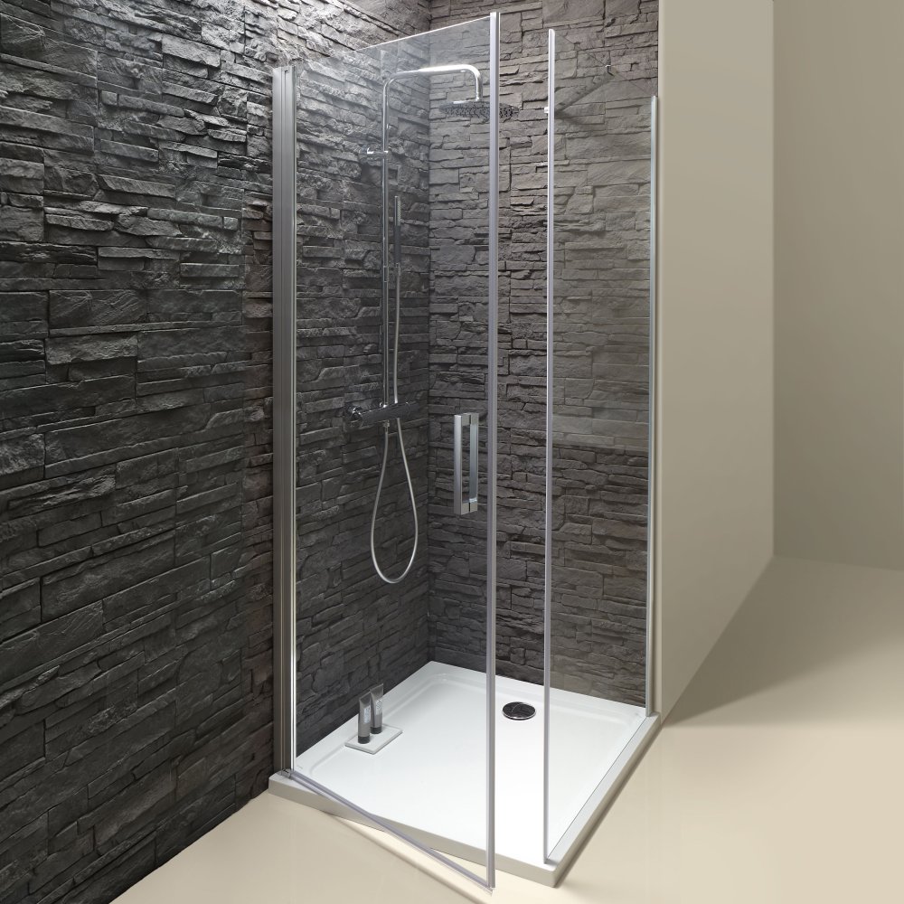 Дверь на петлях Jacob Delafon Contra 80 см серебро E22T81-GA