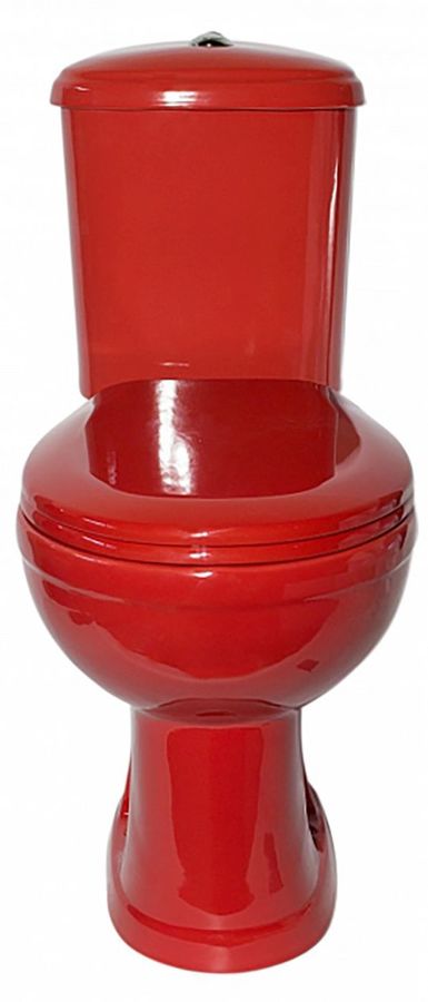 Унитаз-компакт Santek Дора Антивсплеск горизонтальный выпуск красный 47360110402