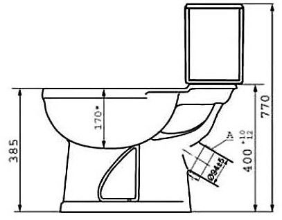 Унитаз-компакт Santek Дора Антивсплеск горизонтальный выпуск красный 47360110402
