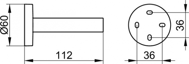 Держатель запасного рулона KEUCO EDITION 90 хром 19063010000
