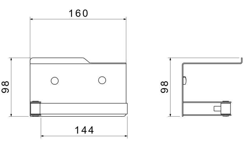 Бумагодержатель с полкой Aquanet Libra AQ4929CR хром AQ4929CR