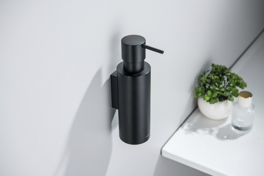 Дозатор для жидкого мыла Aquanet Оберон матовый черный AQ4205MB