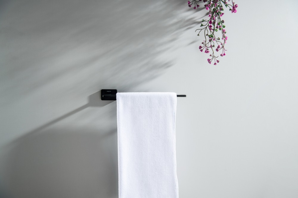 Полотенцедержатель кольцо Aquatek Libra матовый черный AQ4319MB