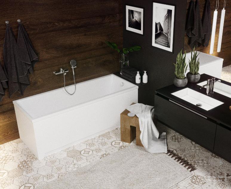 Ванна акриловая Triton Лайма 170х70 см прямоугольная LAI170-0000001