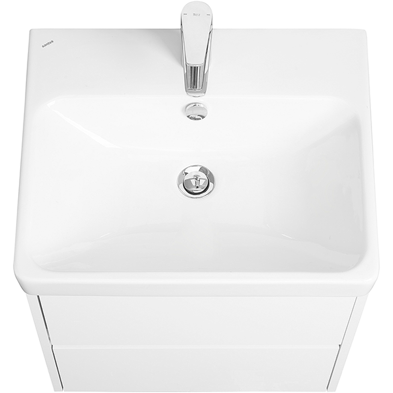 Комплект AQUATON Сканди 55 тумба Белый, раковина Адриана 55 1A2517K0SD010