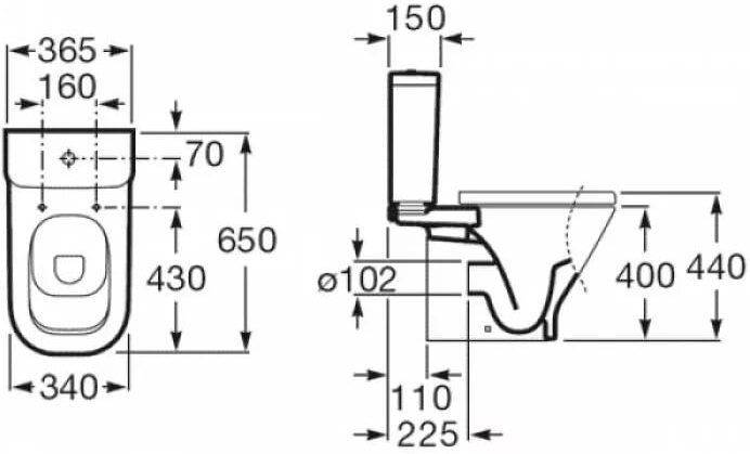 Бачок для унитаза Roca The Gap 34147000Y