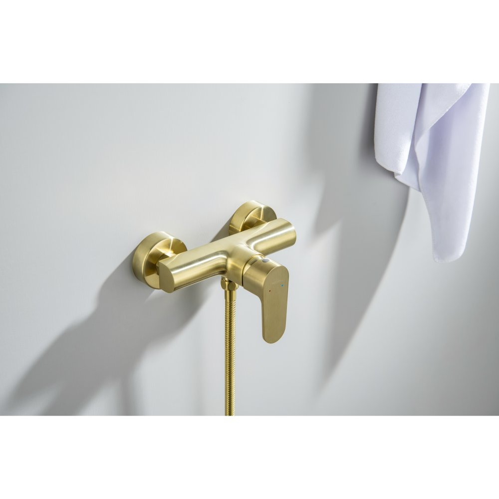 Смеситель для душа Aquanet Oberon шлифованное золото AQ1260BG