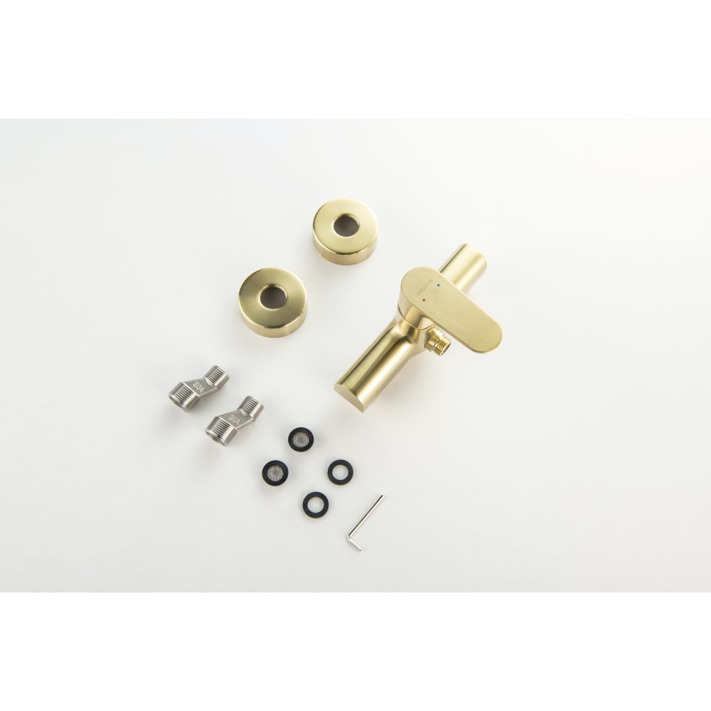 Смеситель для душа Aquanet Oberon шлифованное золото AQ1260BG