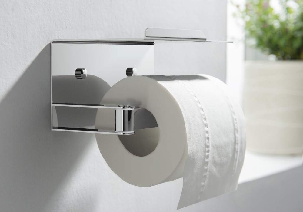 Бумагодержатель с полкой Aquanet Libra AQ4929CR хром AQ4929CR