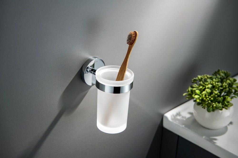 Стакан с держателем Aquanet Европа хром AQ4104CR