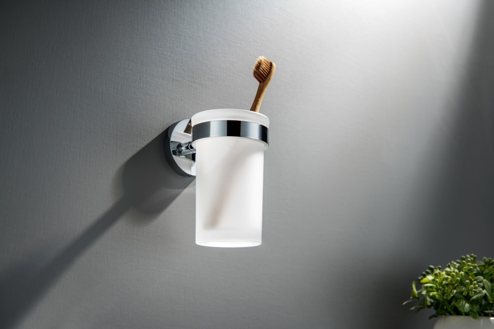 Стакан с держателем Aquanet Европа хром AQ4104CR