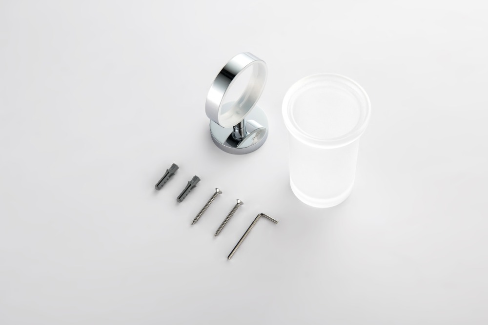 Стакан с держателем Aquanet Европа хром AQ4104CR