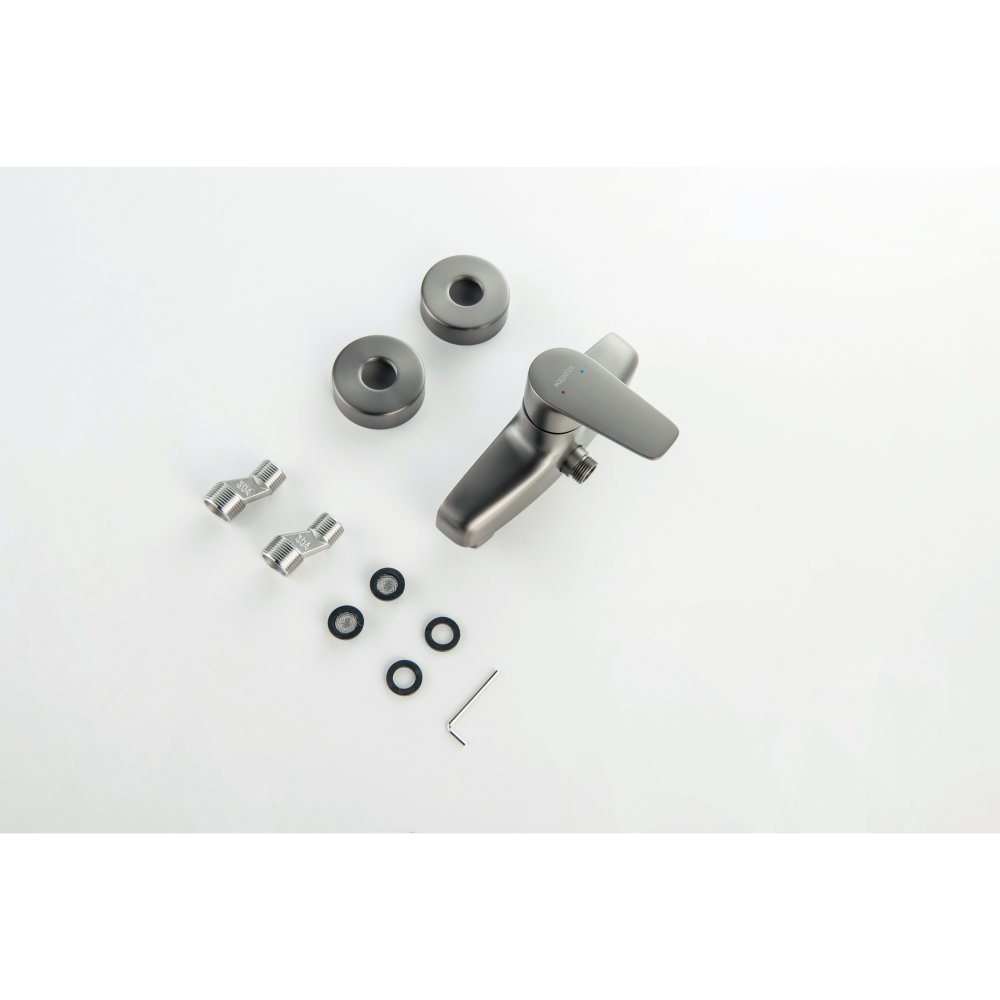 Смеситель для душа Aquanet Бетта оружейная сталь AQ1160BGM